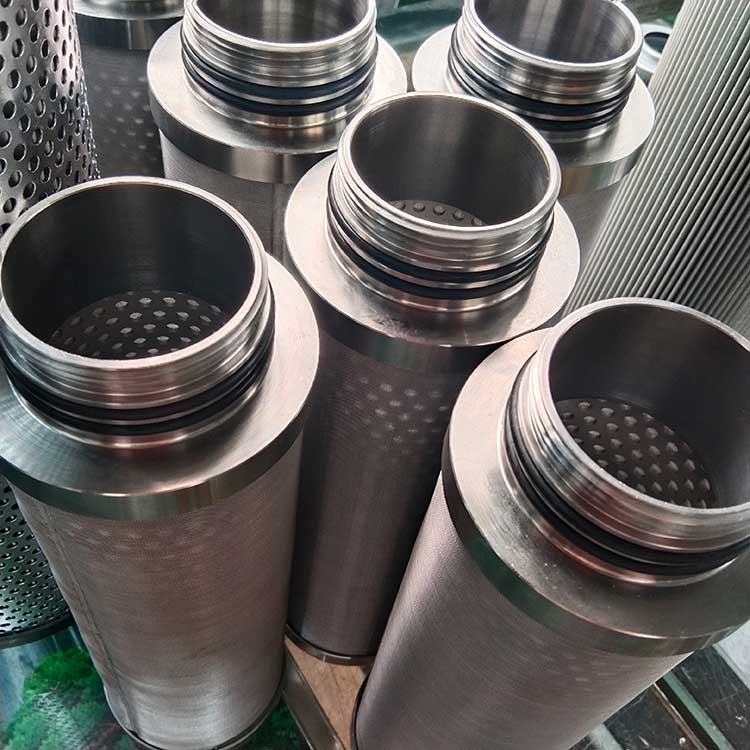 華豫生產(chǎn)供應(yīng)濾網(wǎng)式濾芯 上下機加工端蓋 丁腈膠圈